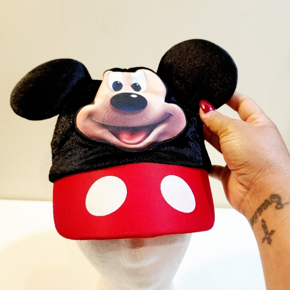 Mickey Mouse Black and Red Cap Disney Kids Hat